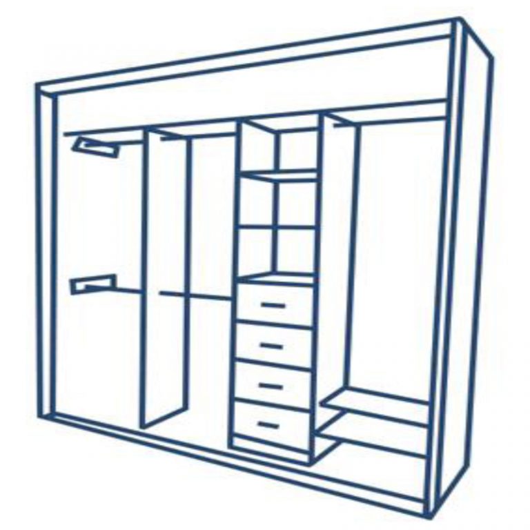 WARDROBE LAYOUT 4 » Custom Built Wardrobes
